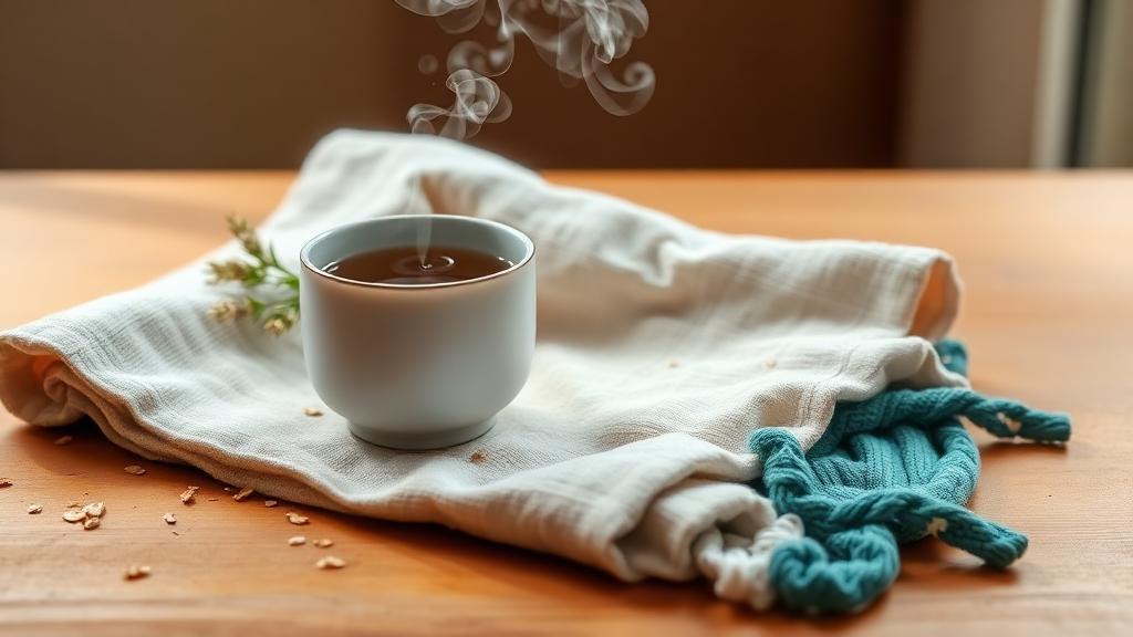 Relaxing preparation for massage session